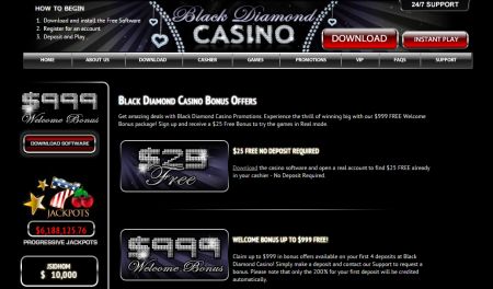 black diamond casino  no deposit bonus