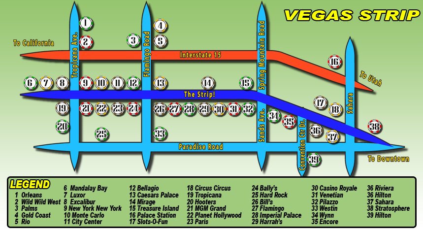 Las Vegas Strip 1941-2000 - Google My Maps